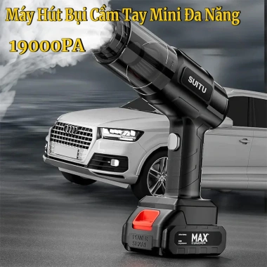 Máy hút bụi ô tô Suitu 18.000Pa mini cầm tay không dây, hút mạnh, bảo hành, giá 259.000₫ 3 Máy hút bụi ô tô Suitu 18.000Pa mini cầm tay không dây, hút mạnh, bảo hành, giá 259.000₫ 3