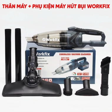 Máy hút bụi pin WORKFIX WF-VC01BL 300W 10KPA 750ml, lọc HEPA - Giá chỉ 714.000₫ 8 Máy hút bụi pin WORKFIX WF-VC01BL 300W 10KPA 750ml, lọc HEPA - Giá chỉ 714.000₫ 8