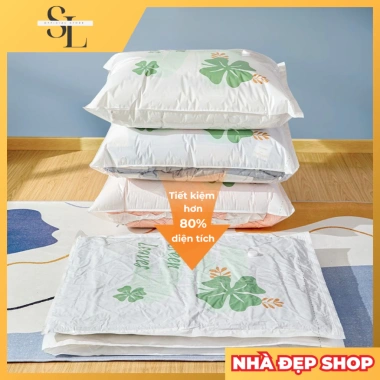 Máy hút chân không điện tự động mini - Tiết kiệm 80% không gian, lực hút mạnh, túi nén gọn cho quần áo 8