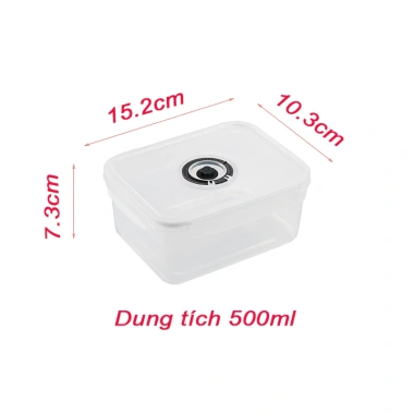 Máy hút chân không + Hộp nhựa bảo quản thực phẩm, không ghi ngày, còn 80.000đ 10 Máy hút chân không + Hộp nhựa bảo quản thực phẩm, không ghi ngày, còn 80.000đ 10