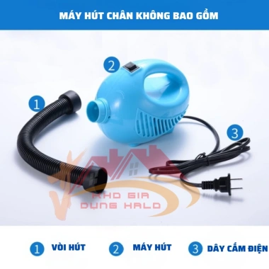 Máy Hút Chân Không Mini 200W – Hút Gọn Chăn Mền, Gấu Bông, Không Gian H148