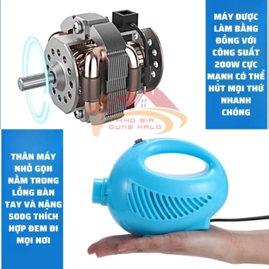 Máy Hút Chân Không Mini 200W – Hút Gọn Chăn Mền, Gấu Bông, Không Gian H148