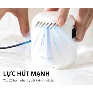 Máy hút chân không mini - Bơm điện & tay tiện lợi, nhỏ gọn, dễ dùng cho túi hút quần áo - 35.000₫
