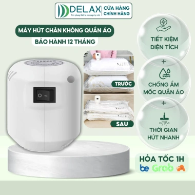 Máy Hút Chân Không Quần Áo DELAX Mini Cầm Tay Nhỏ Gọn Kèm Túi Giá 99.000₫