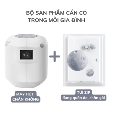 Máy Hút Chân Không Quần Áo DELAX Mini Cầm Tay Nhỏ Gọn Kèm Túi Giá 99.000₫