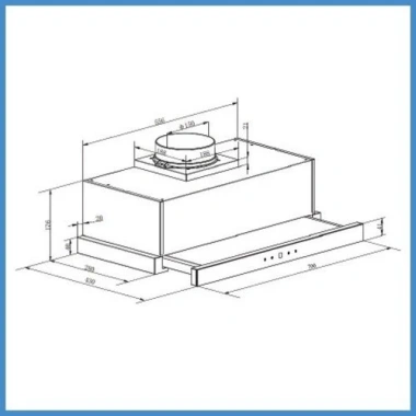 Máy hút mùi âm tủ GrandX GX H70F72G/GX H70F72SG - Công suất mạnh, thiết kế gọn, giảm giá 21%