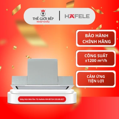 Máy hút mùi âm tủ Hafele HH-BI72A – Công suất mạnh, cảm ứng, thiết kế áp tường