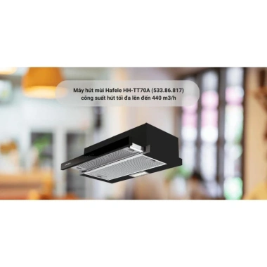 Máy Hút Mùi Âm Tủ Hafele HH-TT70A: Kính Chống Bẩn, Cảm Ứng 3 Tốc Độ, Động Cơ Êm, Khử Mùi Than Hoạt Tính