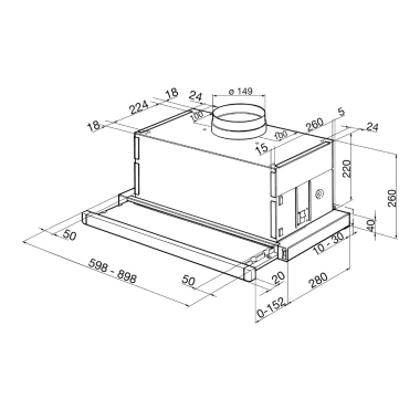 Máy hút mùi âm tủ Hafele Smeg KSET66VNE2 - Công suất mạnh, bảo hành 2 năm, chỉ 12,280,000 VND 7