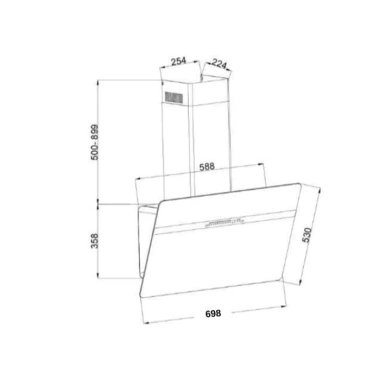 Máy hút mùi áp tường GrandX GX H90S86G - Hiện đại, tiết kiệm, giá ưu đãi 7,722,272₫