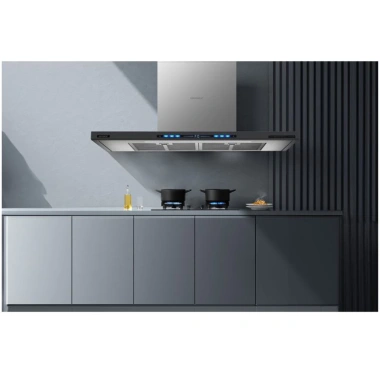 Máy hút mùi áp tường GrandX GX H90T78G Công suất mạnh, khử mùi hiệu quả, giá 6.09 triệu