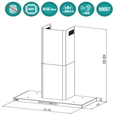 Máy Hút Mùi GrandX GX H70T65 – Hút Khói Âm Tủ Hiện Đại, Lọc Than Hoạt Tính, Sang Trọng, Giá Ưu Đãi 4.075.460