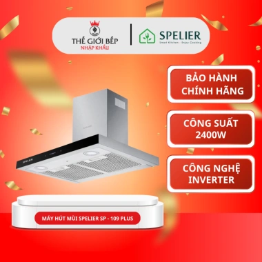 Máy hút mùi Spelier SP-109 Plus 3 mức hút + cảm biến khói - Giá chỉ 5.1 triệu