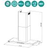 Máy hút mùi tường GrandX GX H90T65 - Kính cường lực, hút mạnh, tiết kiệm điện 4
