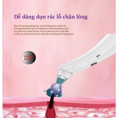 Máy hút mụn đầu đen GOKE 5 đầu, làm sạch lỗ chân lông, bảo hành 1 năm - 176.000₫ 7