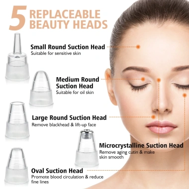 Máy hút mụn đầu đen, tẩy lỗ chân lông sâu, loại bỏ điểm da - Chỉ 98.999đ