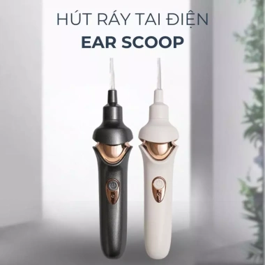 Máy hút ráy tai Ear Scoop đèn LED, đầu silicone mềm mại, an toàn cho bé - 260.000₫