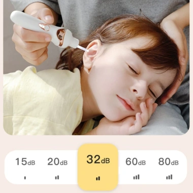 Máy hút ráy tai Ear Scoop đèn LED, đầu silicone mềm mại, an toàn cho bé - 260.000₫