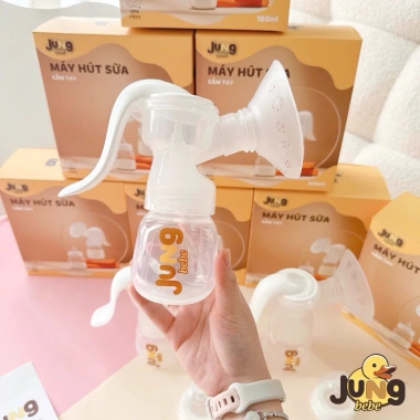 Máy hút sữa cầm tay JungBebe silicon cao cấp – An toàn, tiện lợi, giá chỉ 189.000₫