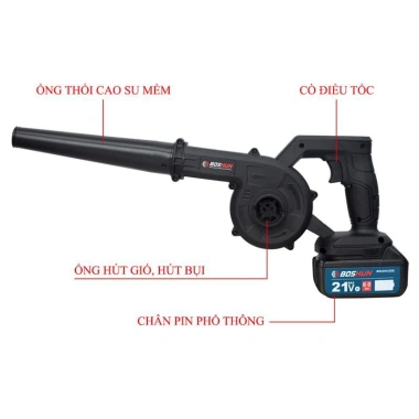Máy Hút Thổi Bụi BOSHUN P.L.N Chân Phổ Thông 2 Trong 1 Không Chổi Than - Tiện Lợi, Giá 259.000đ 7