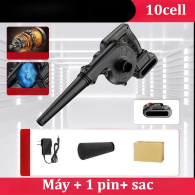 Máy hút thổi bụi cầm tay 2 chiều dùng pin - Quạt tuabin, vệ sinh sạch ô tô và nhà 10