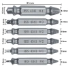 Máy hút vít hư hại EHES 6 chiếc Dễ tháo buông, phù hợp bộ stud khoan tap, giảm giá 41.024 VND 2