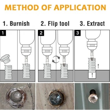 Máy hút vít hư hại EHES 6 chiếc Dễ tháo buông, phù hợp bộ stud khoan tap, giảm giá 41.024 VND