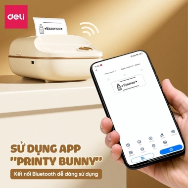 Máy In Nhãn Mini DELI ES441 In Nhiệt Cầm Tay Bluetooth QRCode Mã Vạch 469.000đ 4 Máy In Nhãn Mini DELI ES441 In Nhiệt Cầm Tay Bluetooth QRCode Mã Vạch 469.000đ 4