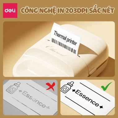 Máy In Nhãn Mini DELI ES441 In Nhiệt Cầm Tay Bluetooth QRCode Mã Vạch 469.000đ 5 Máy In Nhãn Mini DELI ES441 In Nhiệt Cầm Tay Bluetooth QRCode Mã Vạch 469.000đ 5