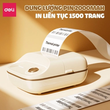 Máy In Nhãn Mini DELI ES441 In Nhiệt Cầm Tay Bluetooth QRCode Mã Vạch 469.000đ 8 Máy In Nhãn Mini DELI ES441 In Nhiệt Cầm Tay Bluetooth QRCode Mã Vạch 469.000đ 8