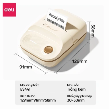 Máy In Nhãn Mini DELI ES441 In Nhiệt Cầm Tay Bluetooth QRCode Mã Vạch 469.000đ 10 Máy In Nhãn Mini DELI ES441 In Nhiệt Cầm Tay Bluetooth QRCode Mã Vạch 469.000đ 10