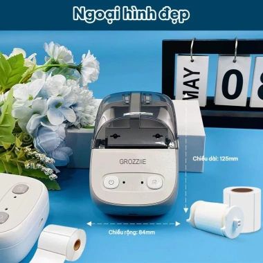 Máy In Nhãn Nhiệt Bluetooth Mini - In Tem Giá, Sticker cho Android & iOS, 660.000₫