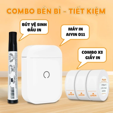 Máy In Nhiệt Mini Cầm Tay AYIN D11Pro Bluetooth - In Hình Bé, Mã Vạch, Giá 90k 7
