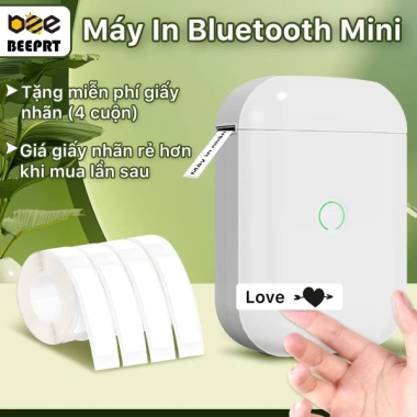 Máy in nhiệt mini cầm tay Bluetooth BEEPRT AIYIN D11s - In tem, mã vạch, logo, sticker giá chỉ 389.000đ