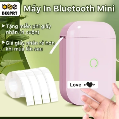 Máy in nhiệt mini cầm tay Bluetooth BEEPRT AIYIN D11s - In tem, mã vạch, logo, sticker giá chỉ 389.000đ 2