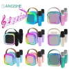 Máy Karaoke Mini BANGSHE K12 – Micro không dây, loa Bluetooth, USB, sạc lại, ngoài trời