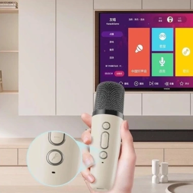 Máy Karaoke Mini BANGSHE K12 – Micro không dây, loa Bluetooth, USB, sạc lại, ngoài trời 6