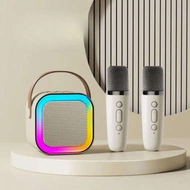 Máy Karaoke Mini BANGSHE K12 – Micro không dây, loa Bluetooth, USB, sạc lại, ngoài trời 9