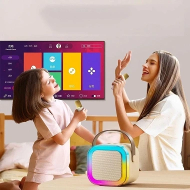 Máy Karaoke Mini Bluetooth K12 - Loa, Micro không dây USB, Đèn RGB, Sạc lại, 139.876₫ 7