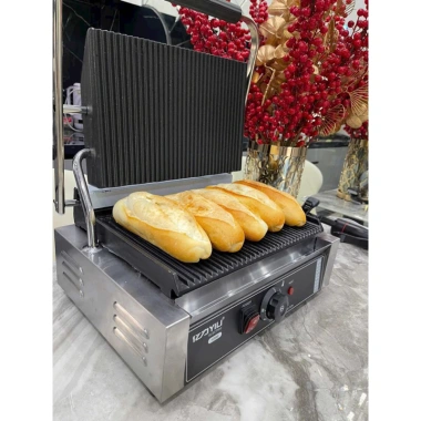 Máy kẹp nướng bánh mì công nghiệp to, công suất cao, nướng thịt bít tết - 2.45 triệu