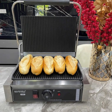 Máy kẹp nướng bánh mì công nghiệp to, công suất cao, nướng thịt bít tết - 2.45 triệu