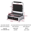 Máy kẹp nướng bánh mì công nghiệp to, công suất cao, nướng thịt bít tết - 2.45 triệu 6