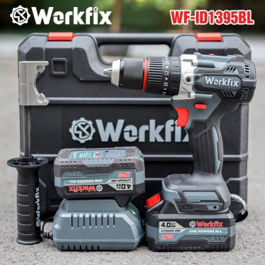 Máy Khoan 3 Chức Năng WORKFIX WF-ID1.395BL Lực Siết 95Nm Đầu 13mm Autolock Chân Pin Phổ Thông 774.000đ 6