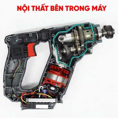 Máy khoan bê tông pin mini WORKFIX WF-RH1.902MN - Lực búa 1.9J, tạo xung, giảm rung, không than - 1.179.000₫ 3