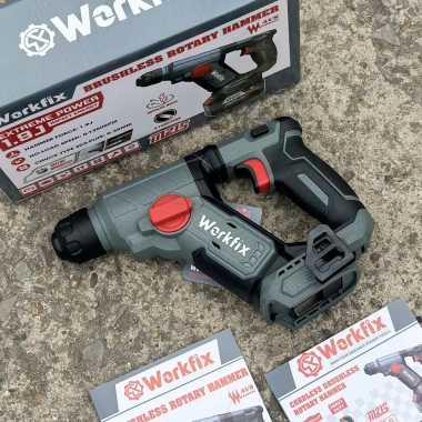 Máy Khoan Bê Tông WF-RH1.902MN Workfix Tạo Xung Không Chổi Than Lực Đập 1.9J Trọng Nhẹ