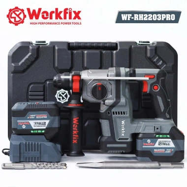 Máy khoan bê tông WORKFIX WF‑RH2.203PRO – Chống rung, chống lật, anti‑kickback