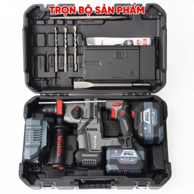 Máy khoan bê tông WORKFIX WF‑RH2.203PRO – Chống rung, chống lật, anti‑kickback 10 Máy khoan bê tông WORKFIX WF‑RH2.203PRO – Chống rung, chống lật, anti‑kickback 10