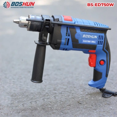 Máy khoan điện BOSHUN BS-ED750W 750W đầu kẹp 13mm búa khoan tường siêu mạnh giá 498.000 VND 6