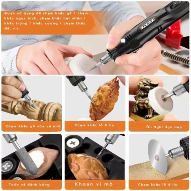 Máy khoan điện mini ABS đa năng 12V 13W - Cắt & đánh bóng, giá chỉ 145.000 VNĐ 2