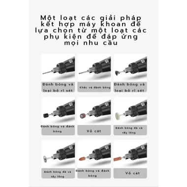 Máy khoan điện mini ABS đa năng 12V 13W - Cắt & đánh bóng, giá chỉ 145.000 VNĐ 3